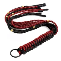 Nylon Rope Tassel Whip for Horse Training, Handle with Wrist Stra, 63cm 2