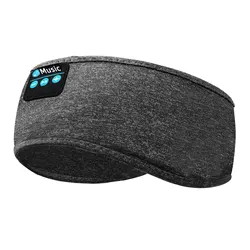 Ultra - Thin HD Stereo Wireless Sports Headband for Sleep, Workout, and Travel (Grey)