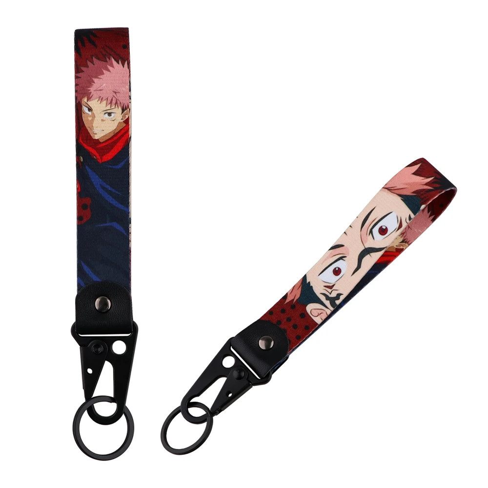 thumbnail image 1 of Llavero con forma de pico de águila y figuras geniales de anime, cordón corto usado en el teléfono, soporte para credencial, colgante USB, cordón portátil para llaves, 1 of 5
