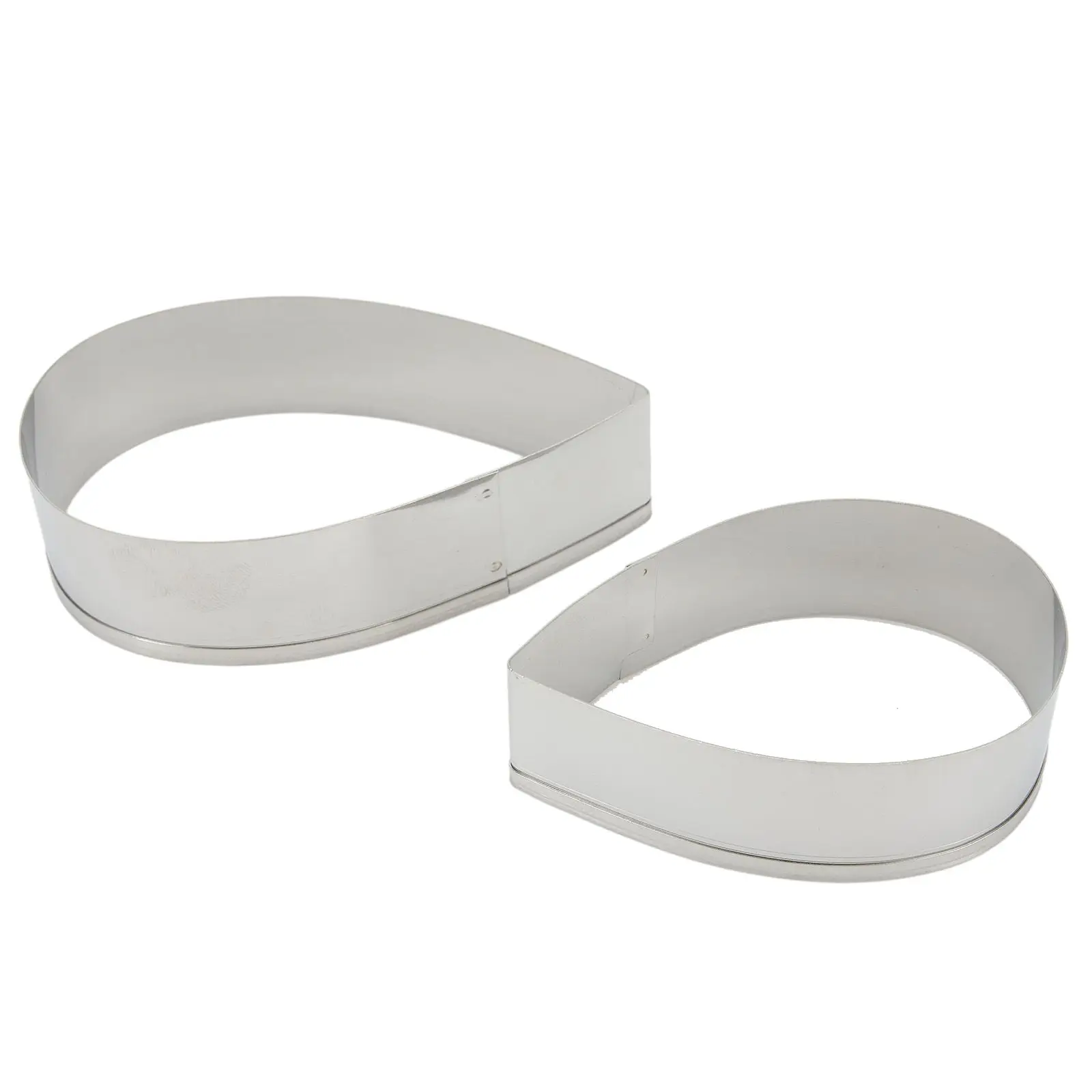 

7Pcs/Set Cookie Cutters Cake Mold Stainless Steel Creative Water Drop Rose Petal Flower Leaves Pastry Mould Biscuit Candy Tools