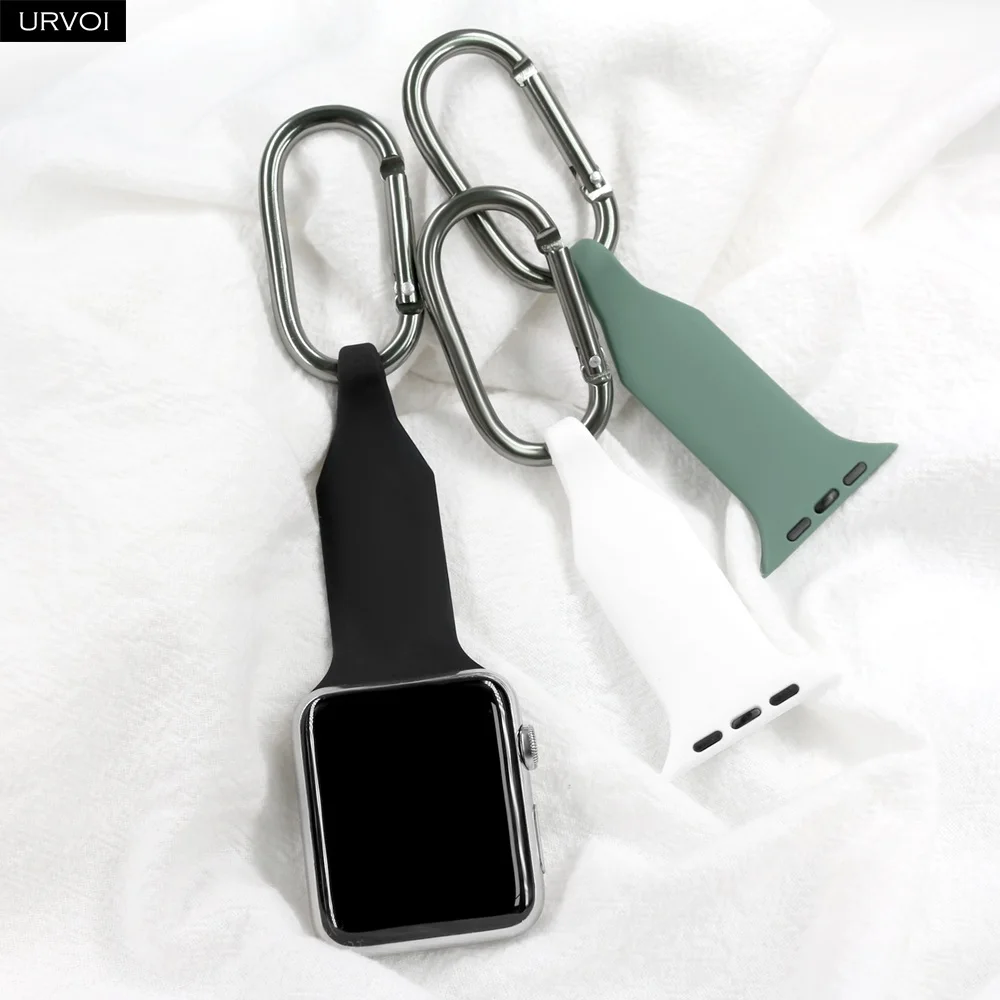 Premium Silicone Sport Watch Band with Metal Hanger