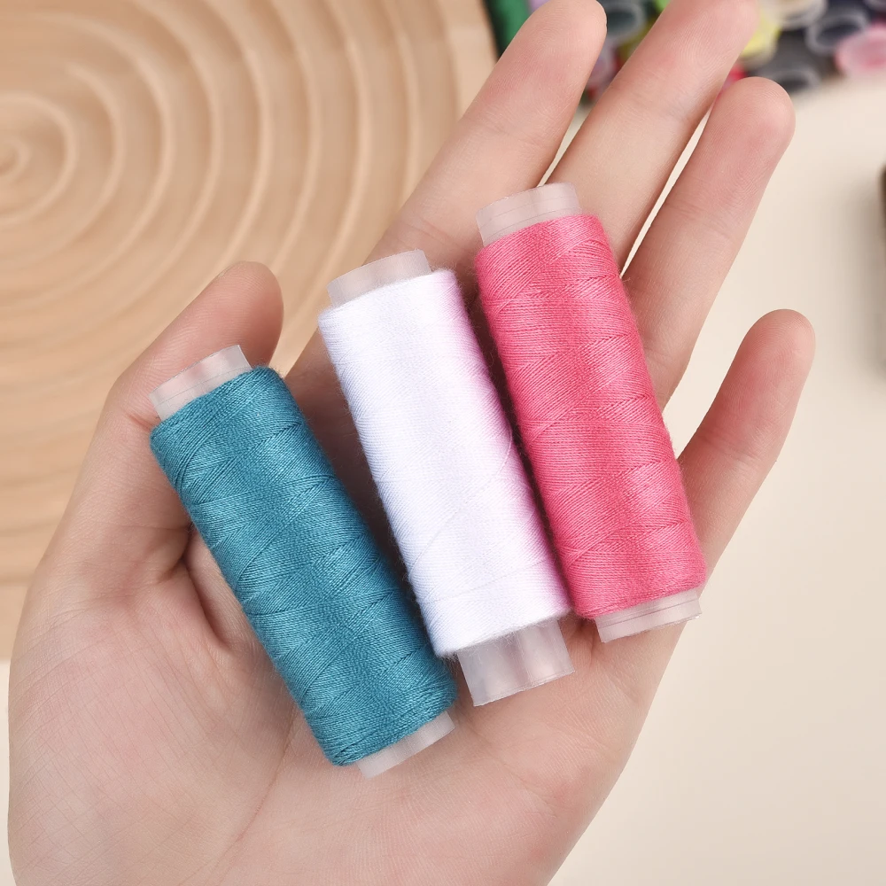 130 Meter/Roll Sewing Thread Polyester Yarn Thread Roll Sewing Machine Hand Embroidery Durable Thread Home Sewing Accessories