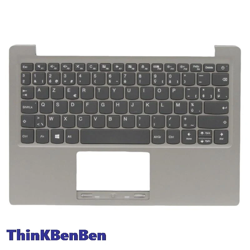 

BE Belgian Mineral Gray Keyboard Upper Case Palmrest Shell Cover For Lenovo Ideapad S130 11 130S 11IGM 120S 11IAP 5CB0P23711