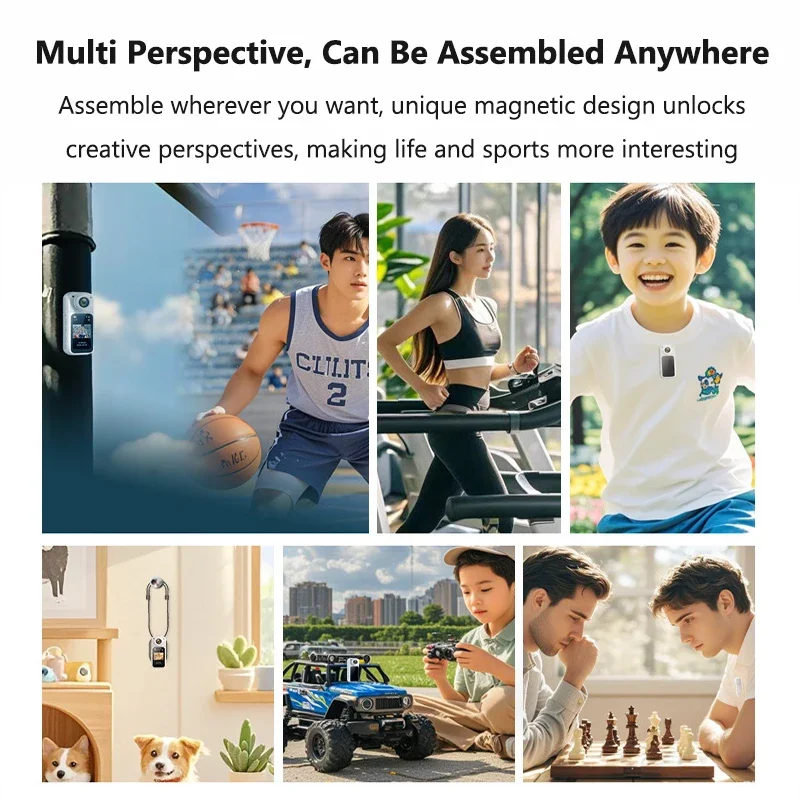 Thumb Camera 2.7K HD 180° Rotate WIFI Sport DV Cycling Recorder Magnetic attraction Outdoor Action Camera 4