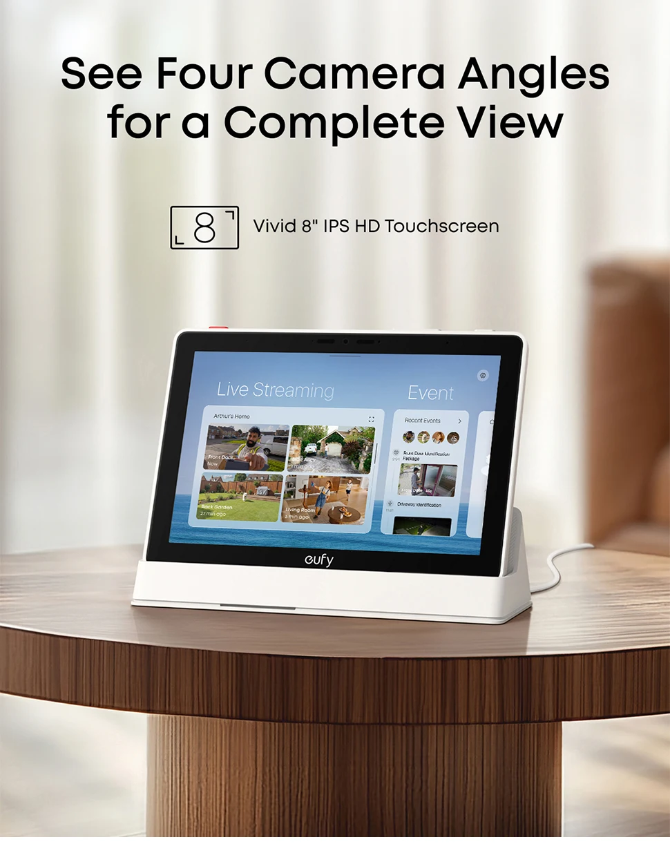 לוח בקרה חכם eufy E10 לבית חכם - רכזת 8 אינץ'