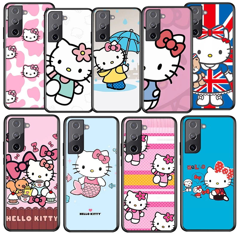 Мультяшный чехол Hello Kitty для Samsung Galaxy S22 S21 S20 Ultra Plus Pro S10 S9 S8 S7 S6 |