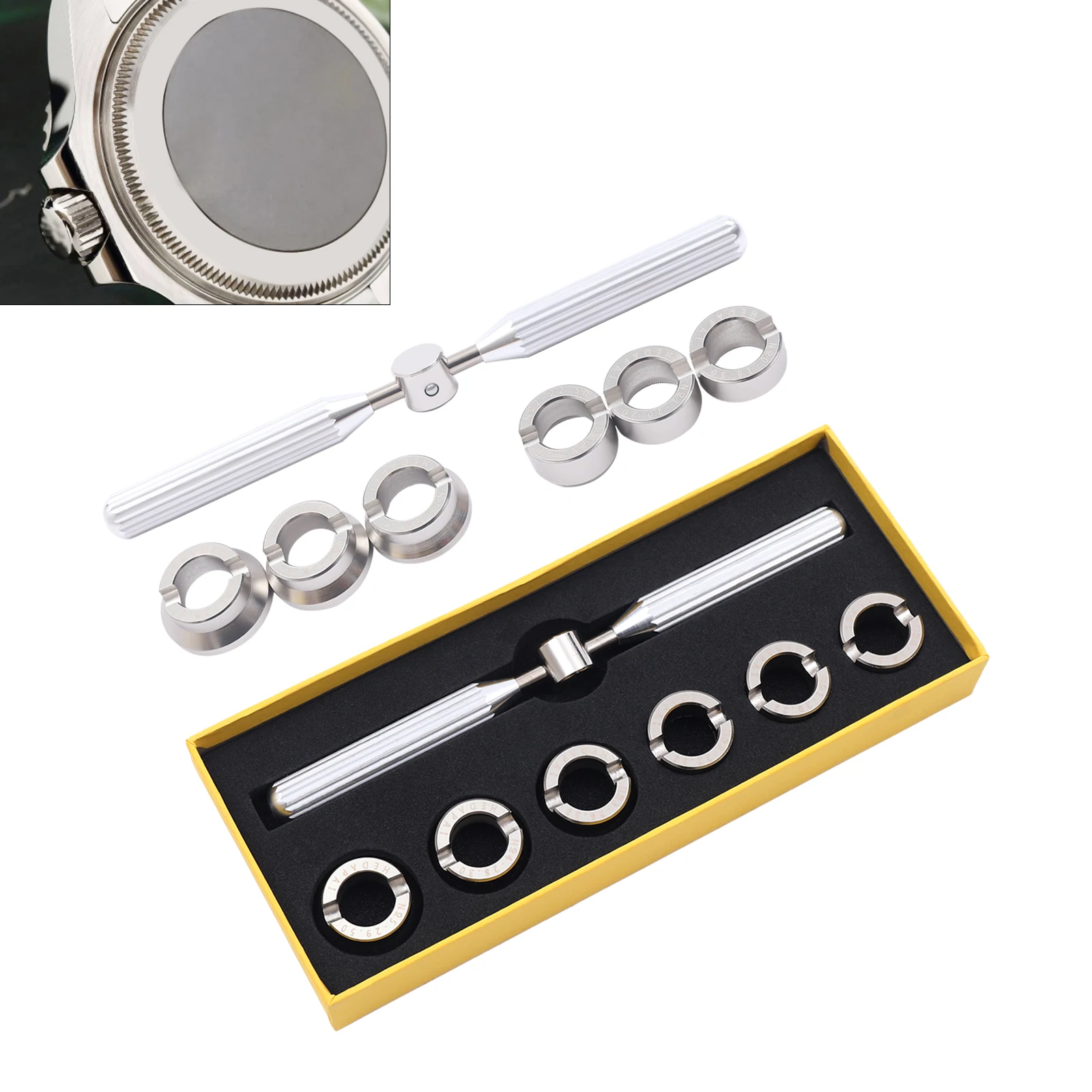 Uhrmacher-Werkzeugset Uhren Deckel öffner näher Reparatur für Rolex-Uhren – Detail 4