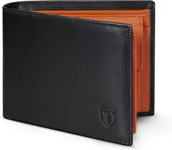 TEEHON Men's Wallet in Carbon Fiber Leather with RFID Blocker, Credit Card Compartment Wallet, Coin Wallet