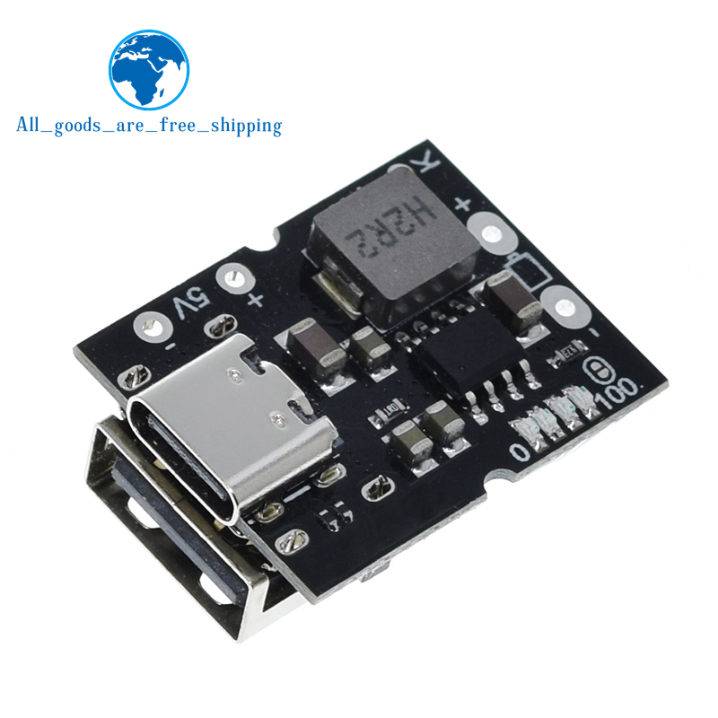 TZT 1/3PCS High-precision 5V 2A Charge-discharge Integrated Module Type-C Input Compatible With 4.2V lithium Battery