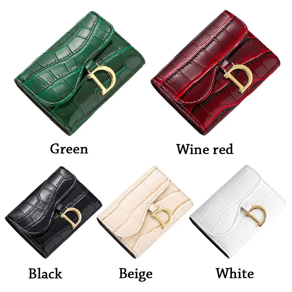 Multi-functional Mini PU Multi-Card Clutch Bag Card Holder Short Wallet