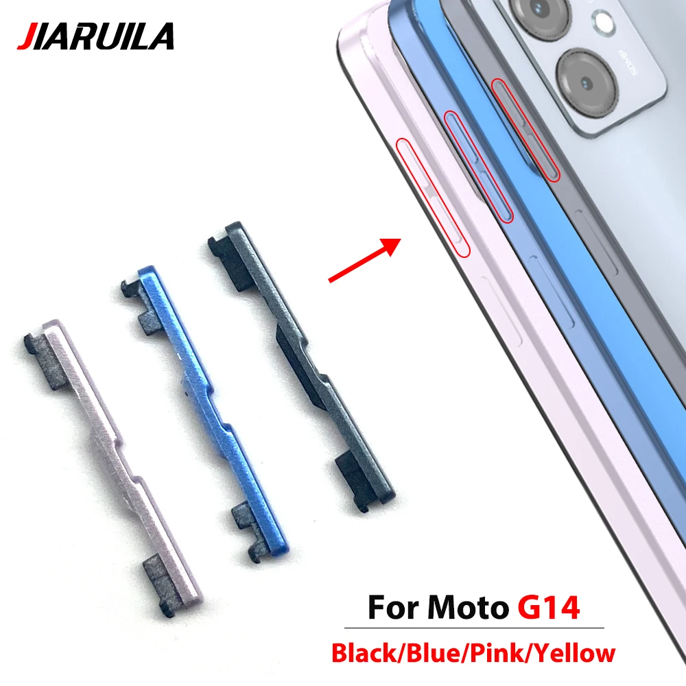 10개, 모토로라 모토 G13 G23 G53 G73 G04 G14 G24 G34 G54 G84 G05 G15 G35 G45 G55 G85용 전원 볼륨 측면 버튼 키