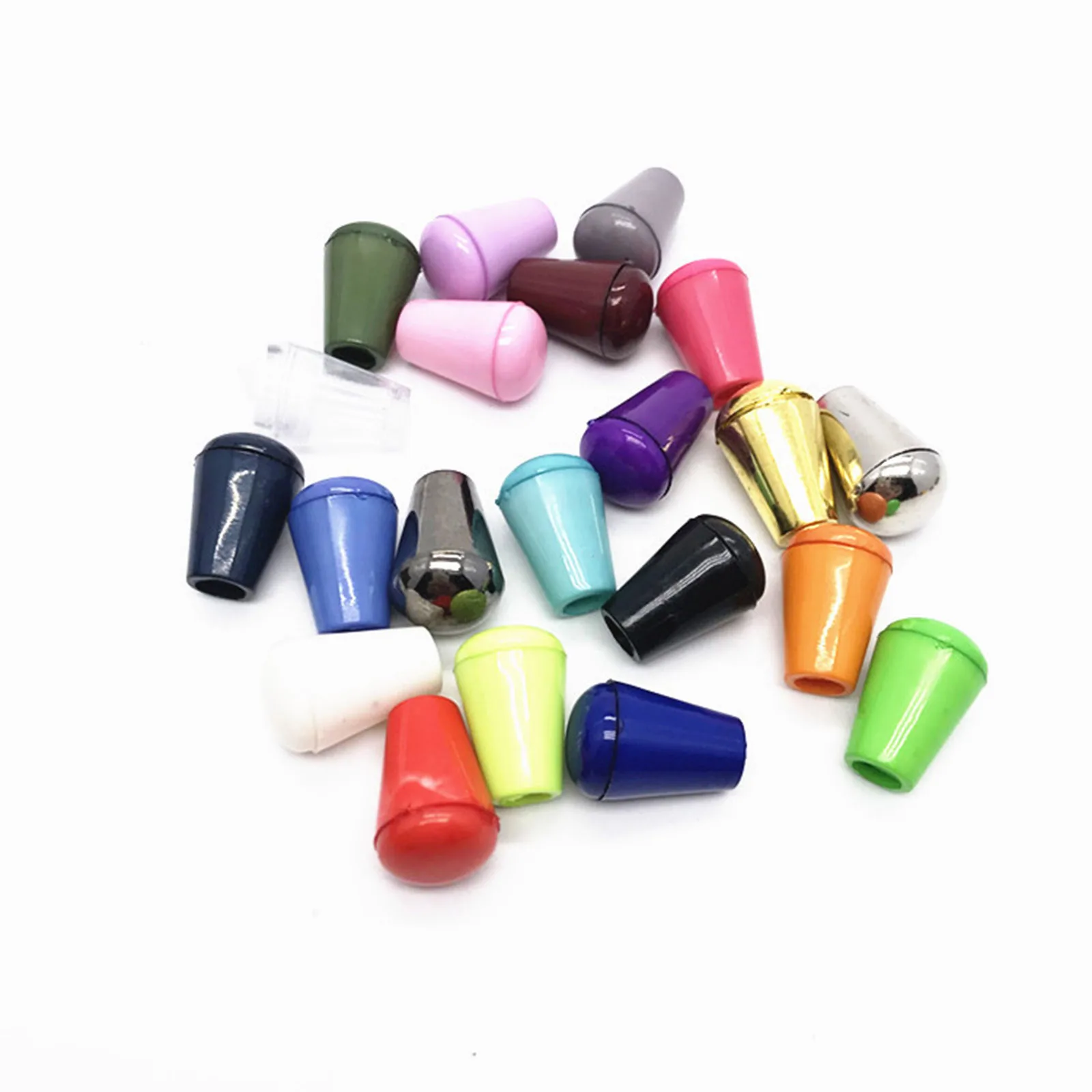 Multicolor Plastic Cord Lock Stopper detachable stopper cord lock stopper cord stopper cord lock cord end lock shoe lace buckles 20 Sets Sweater Shoelace Rope Buckle Pendant For Sportswear Clothing Accessories 14mm x 9mm