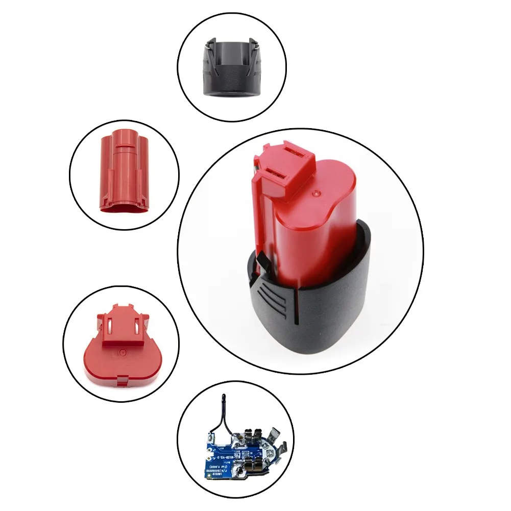 Three-cell Case PCB Circuit Board For Milwaukee 12V Li-ion Battery 12V 1.3Ah Quality Tool  Accessories semi circular three phase motor connection column 90kw motor terminal electric accessories for movable wire wiring board