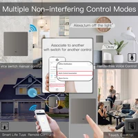 MOES WiFi Smart Push Button Wall Light Switch RF433 Transmitter Smart life Tuya App Remote Control Works with Alexa Google Home - Image 5