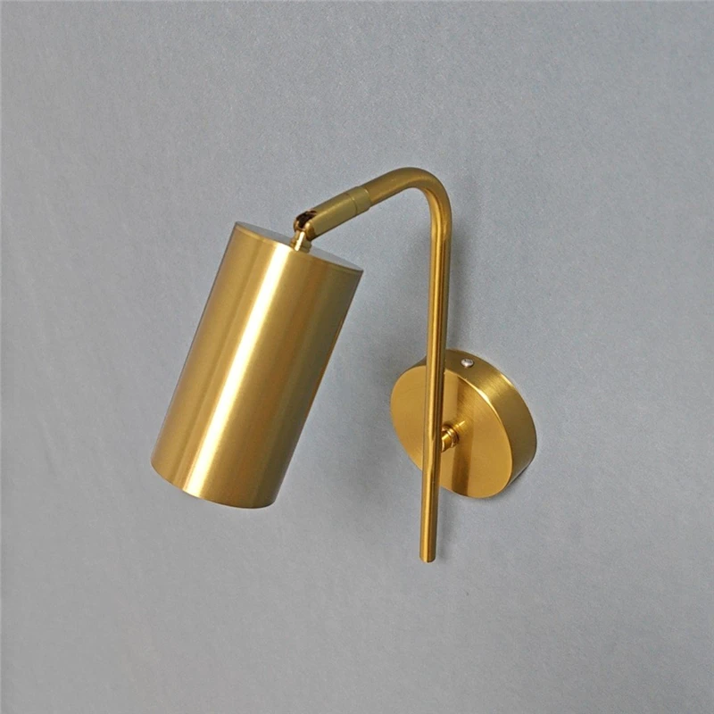 Description Picture 3 of itemNordic Bedroom Bedside Wall Lamps Golden Ones Rotatable LED Reading Wall Lamp Modern Minimalist Creative Adjustable Wall Lights