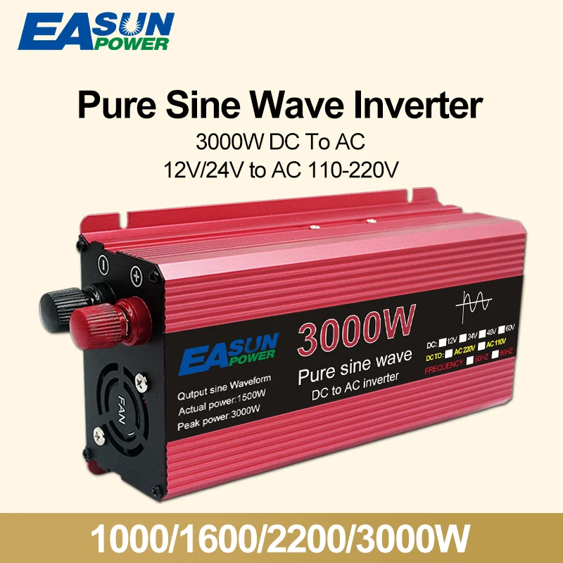 EPEVER Inverter 1000W 12V/230V - Sinusoidale Pura, IP20, Per Auto/Camper - Foto 6