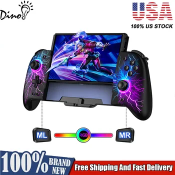 For Nintendo Switch/OLED Controller Hall Effect Wireless Switch Controller One-Piece Switch Joypad with RGB&1000mAh Battery 1
