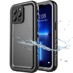 Universal Waterproof Shockproof Underwater Swimming and Diving Phone Case Cover for iPhone Air (Frosted Black)