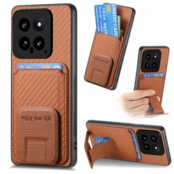 Foldable Kickstand Wallet Case with Card Slot and Pocket Bag Cover for POCO F5Pro (Dark Brown)