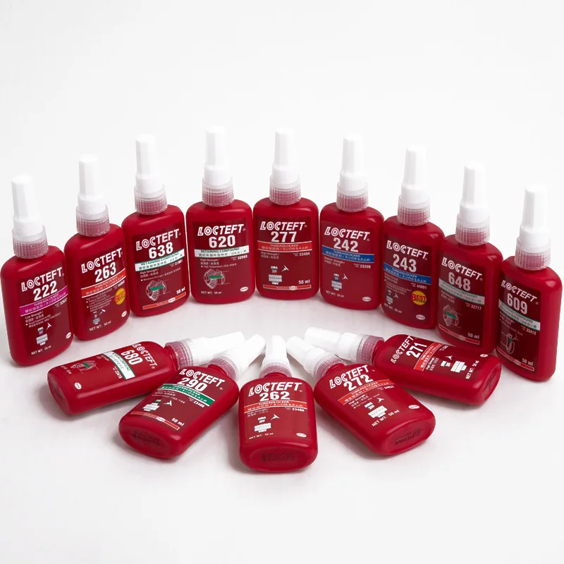 50ml น้ํายาล็อคเกลียวสกรูกาวได้อย่างรวดเร็ว Cured ตัวแทนล็อคเกลียว Anaerobic กาวทนต่อการกัดกร่อน Anti-คลายกาว 1
