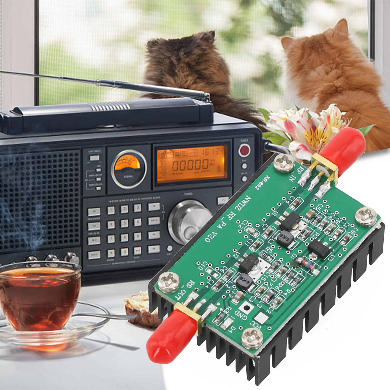 1pc 2MHZ-700MHZ RF Power Verstärker 3W HF VHF UHF FM Sender Breitband RF power Verstärker Für Ham Radio FM Kurzwelle Radios – Detail 13