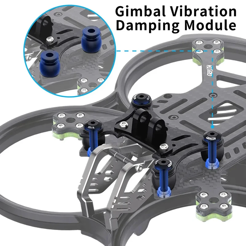 GEPRC GEP-CT30 프레임 키트, 탄소 섬유 COB 라이트 스트립, RC FPV 시네후프 프리스타일 드론용 BEC, 3 인치 FPV 쿼드콥터, Cinebot30