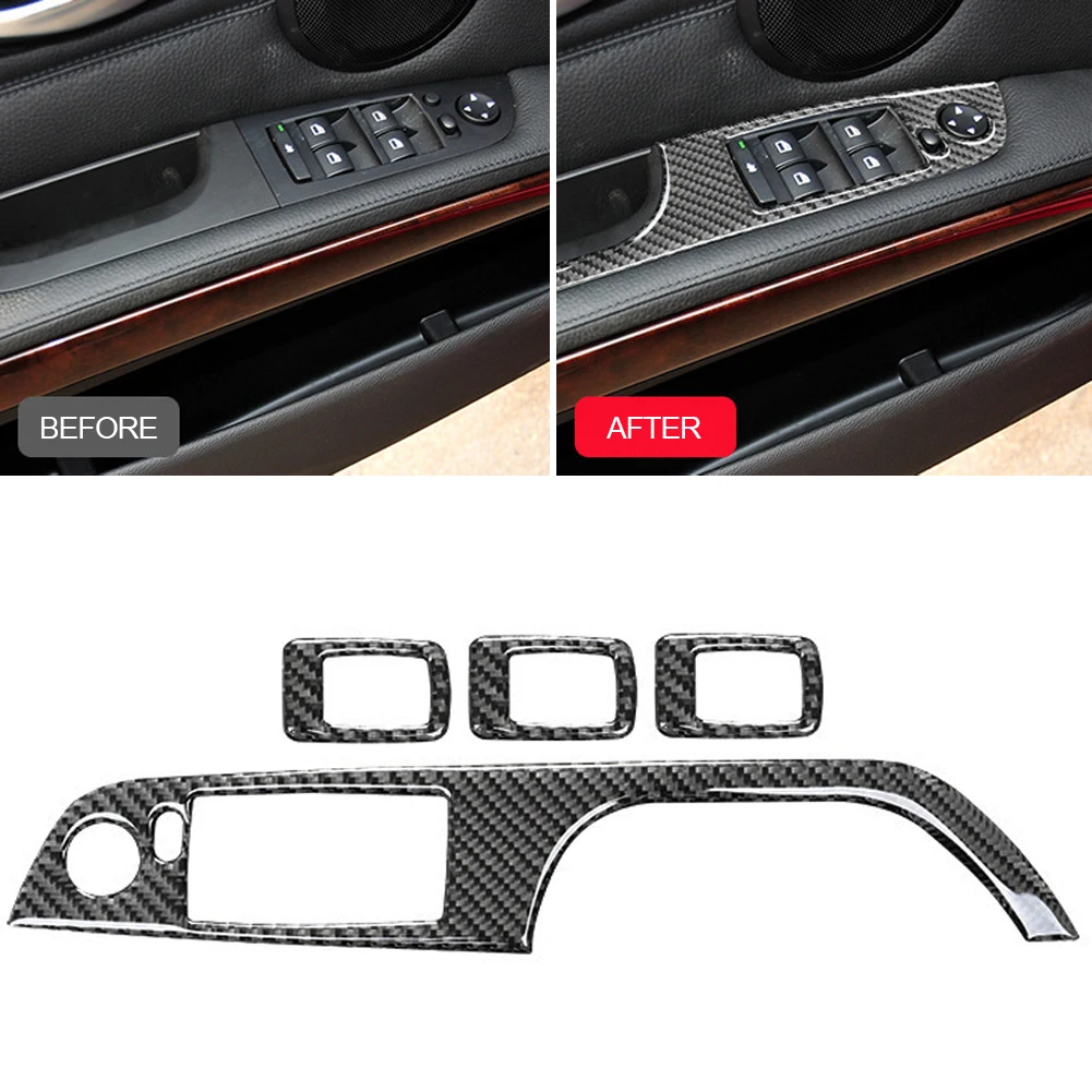 

4 шт., декоративные наклейки на панель подъема автомобиля BMW E90 3 серии 2005-12