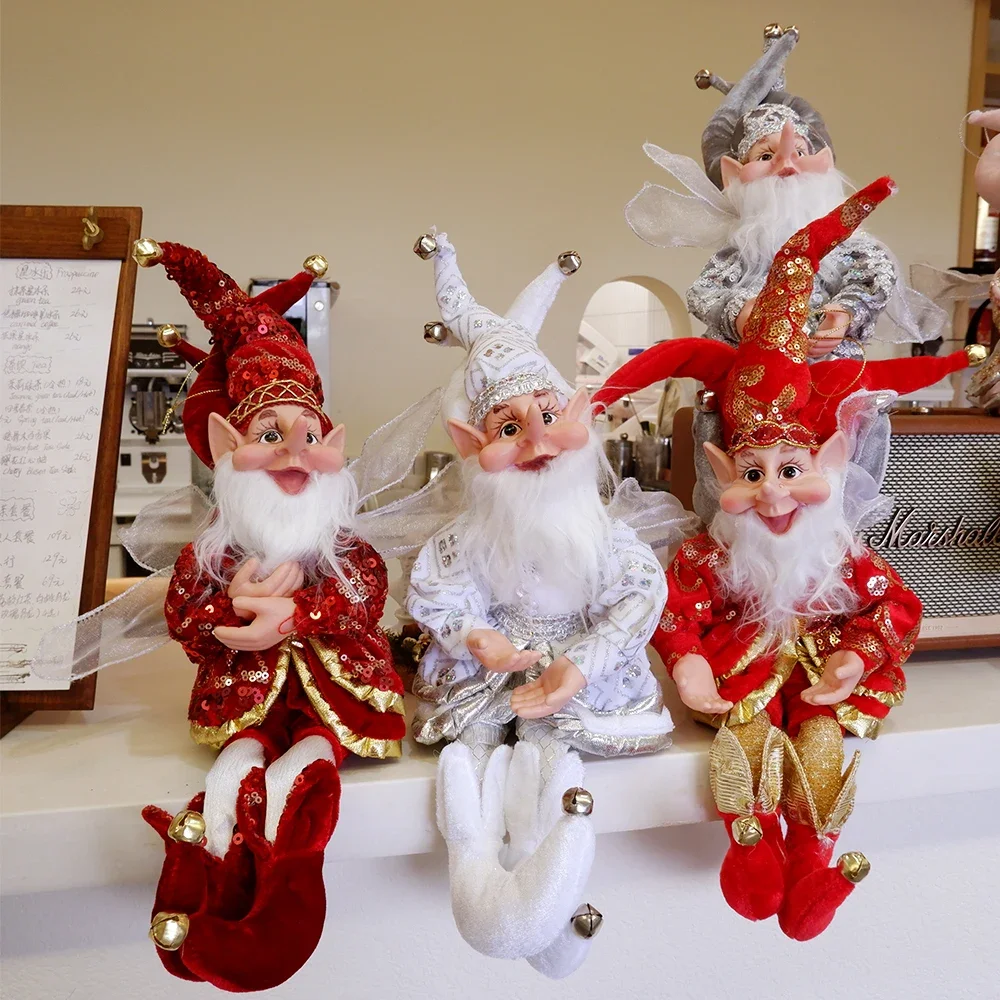 Festive 50cm Elf Doll Christmas Ornament - Perfect for Home Decor & Holiday Gifts