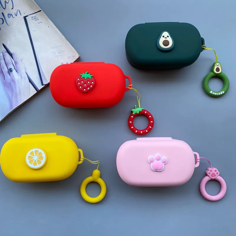 Cute Fruit Flower Cover In Silicone Per Bose Quietcomfort Earbuds Case Auricolari Con Cancellazione Del Rumore Custodia Antiurto Auricolare Bluetooth