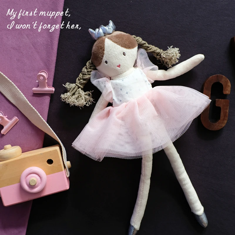 31cm Cartoon Ballet Girl Doll with Long-legged Soft Dress Girls Stuffed Doll Children Appease Sleeping Toys Newborn Birthday Gif
