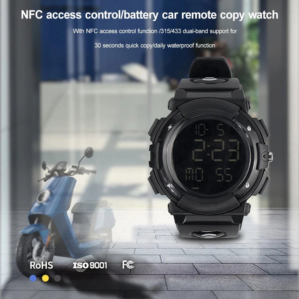 Smart Watch 315MHz 433 MHz Wireless Auto Remote Control Duplicator Waterproof Gate Copy Remote Controller with NFC 5