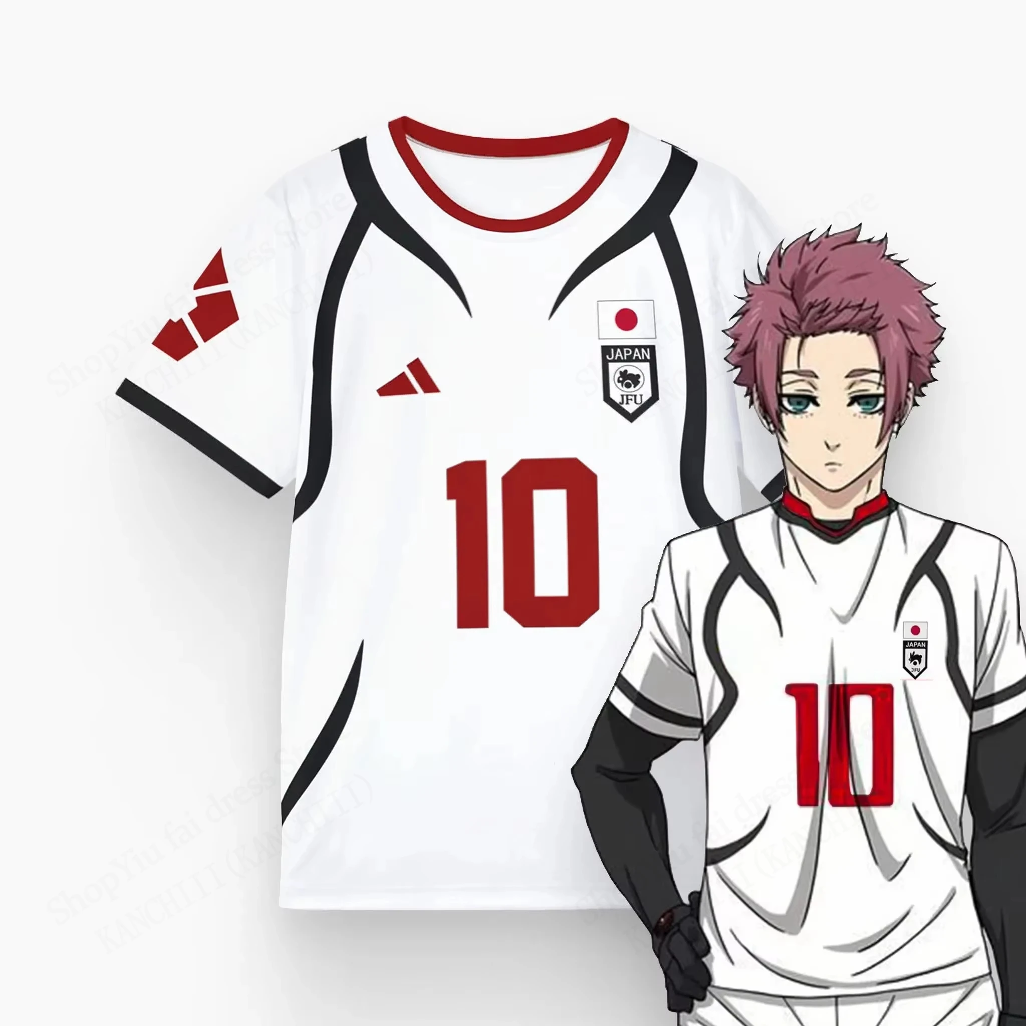 3D Print Sport Moisture-Wicking Breathable Men T-Shirt Japan Anime Harajuku Football Team Training Short Sleeve Summer Clothing