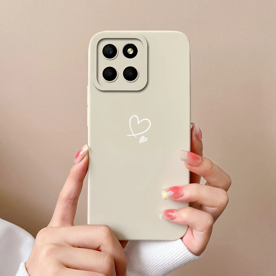 thumbnail image 1 of For Huawei Honor X6 X6S X6A Phone Case Butterfly Heart Liquid Silicone Camera Protection Back Cover For Honor X 6 X6 S A Funda, 1 of 5