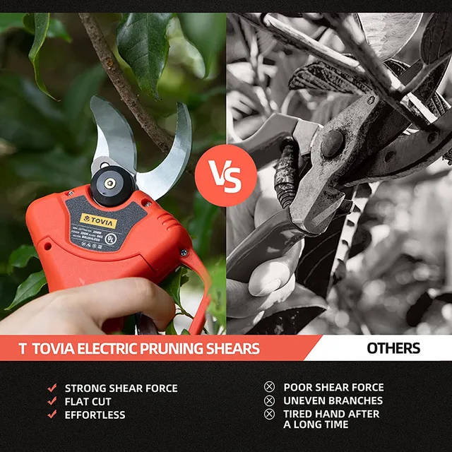 25mm SK5 Alloy Steel Titanium Gold Diamond Cutting-Blade Electric Pruning Shears Blades Cordless Pruner Sharp 4