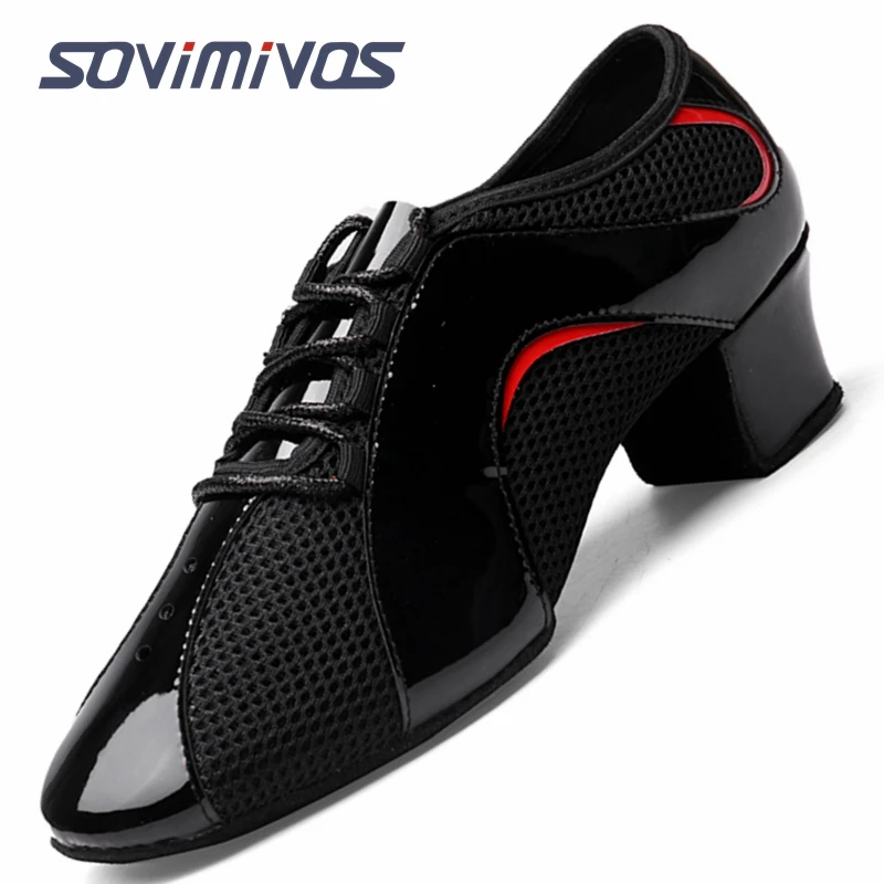 LatinBallroomDanceShoesforWomenLaceupPracticeClosedToeModernSalsaDanceTeaching