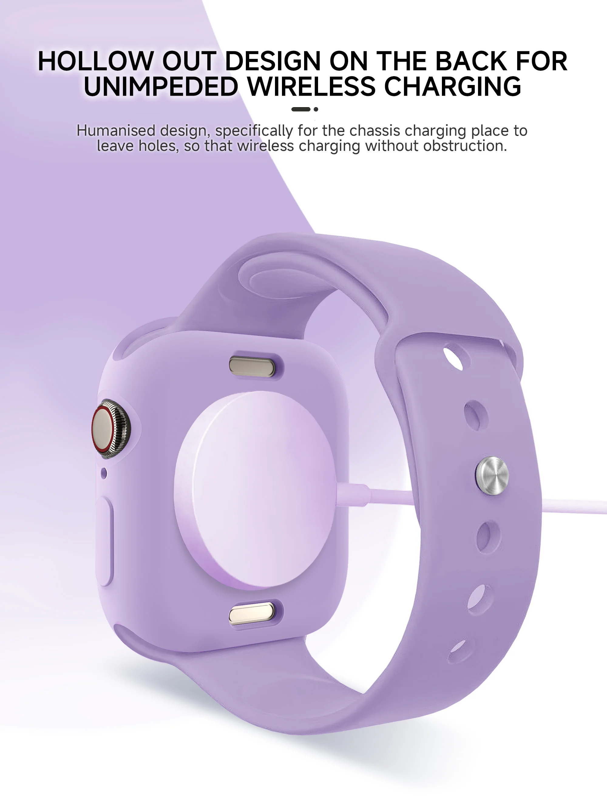 حافظة من السيليكون الناعم لسلسلة ساعات أبل 10 42 م...