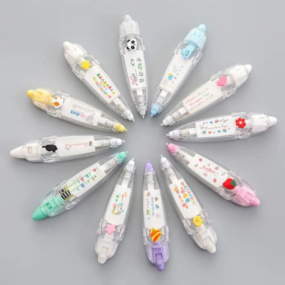 

Correction Tape Pen Useful Hand Account Decoration Correction Roller Smooth Sliding Scrapbooking Diary Tape Pen