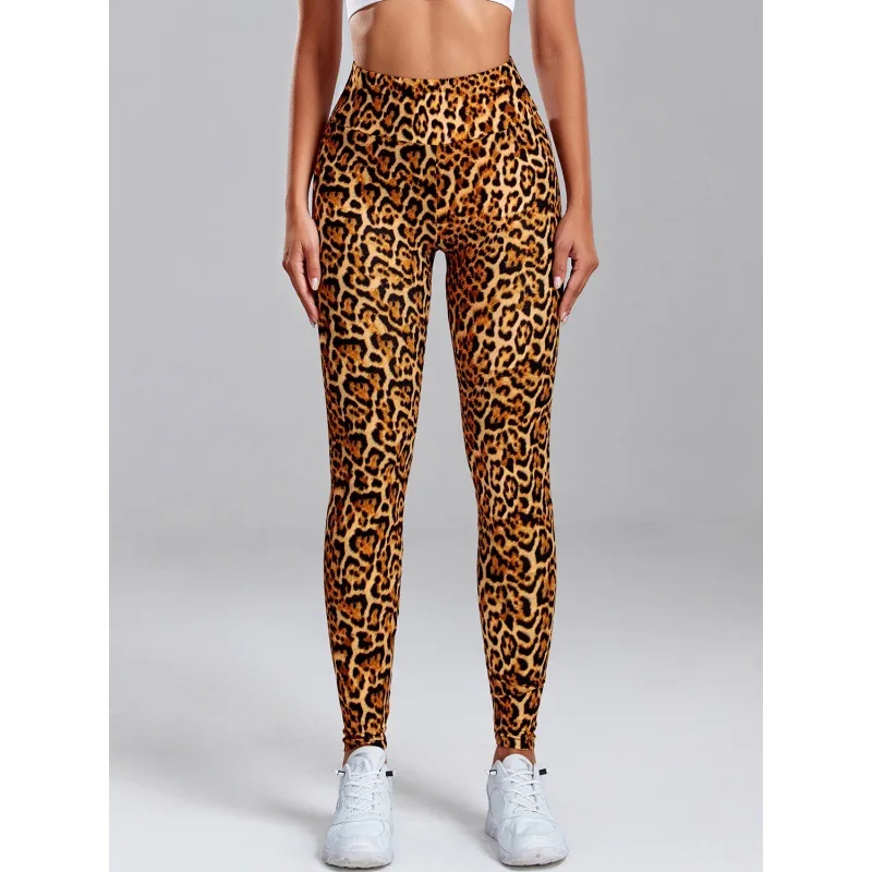 Leopard Print Leggings Women's High Waisted Yoga Pants Fitness Push Up Leggins Sexy Skinny Female Gym Clothes Sport Tights