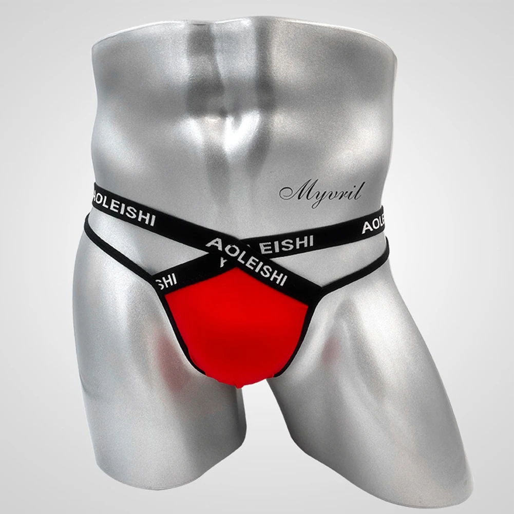 

Men's Jock Strap Breathable Underwear Backless Jockstrap Briefs Thong Underpants
