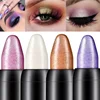 Bling Eye Shadow Pen 16 Colors Eyeshadow Stick Eyeshadow Palettes Women Bling Silkworm Pen Pearlescent Eye-shadow Glitter Pencil 2