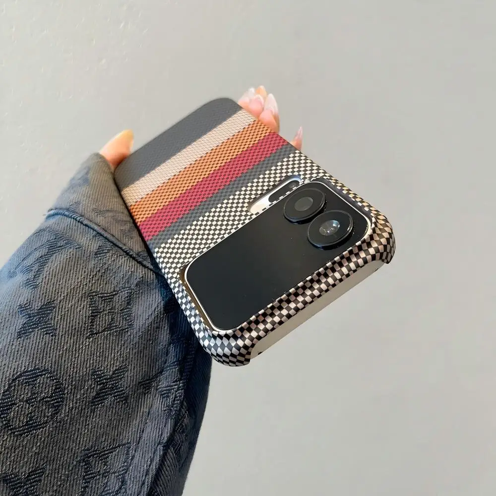 Luxury Carbon Fiber Texture Wireless Charging Magnetic Phone Case