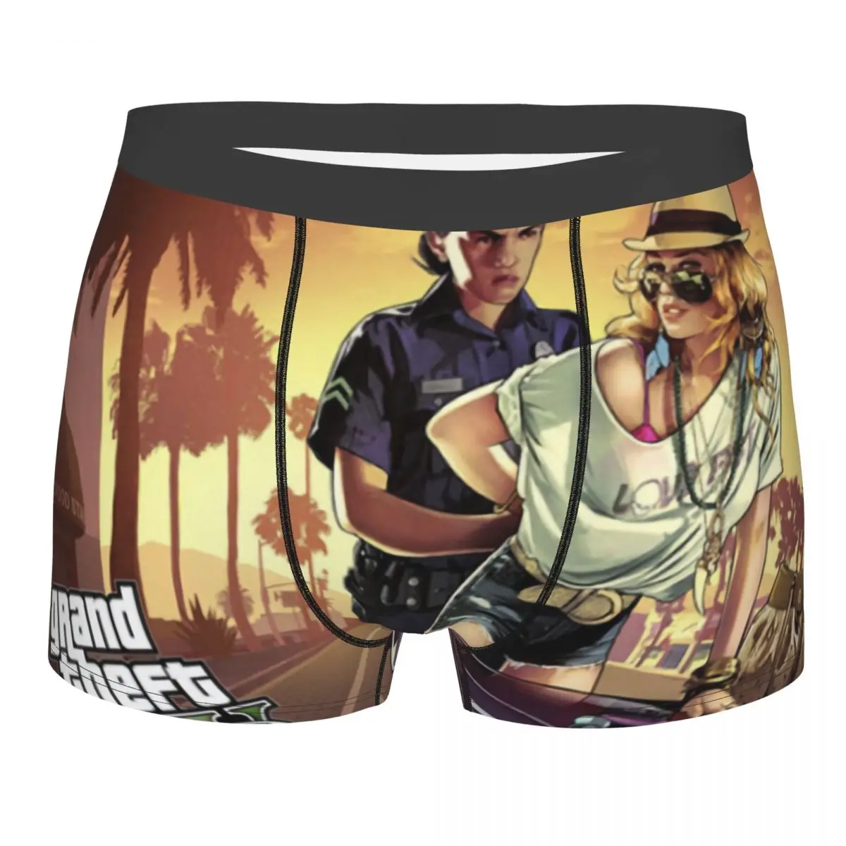 

Sexy Grand Theft Auto Boxers Shorts Underpants Male Stretch Action Outdoor Games Briefs Underwear