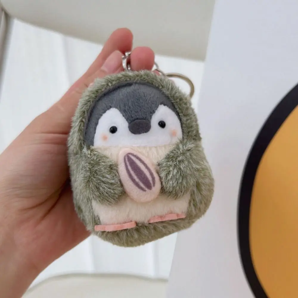 

Expression Cross-dressing Toy Hamster Bag Pendant Women Key Holder Plush Key Chain Korean Style Key Buckle Penguin Pendant