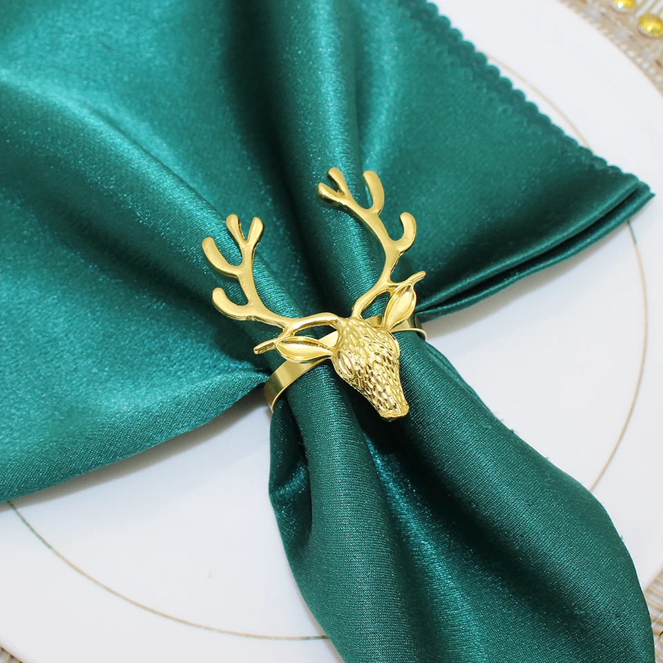 Koanhinn Confezione da 6 tovaglioli anelli, anelli , fibbie per decorazioni da tavolo, matrimoni, cene, feste, decorazioni fai da te