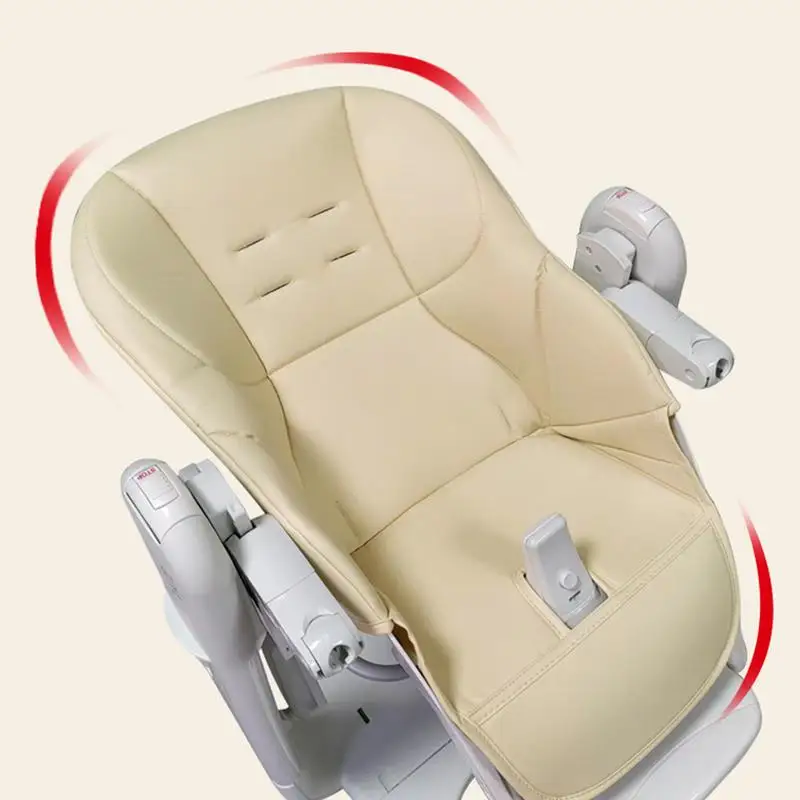 Kids Highchair Cushion Pad High Chair Dining Protection Cover Cushion PU Leather And Sponge Comfortable Seat Pad Boy And Girl 5