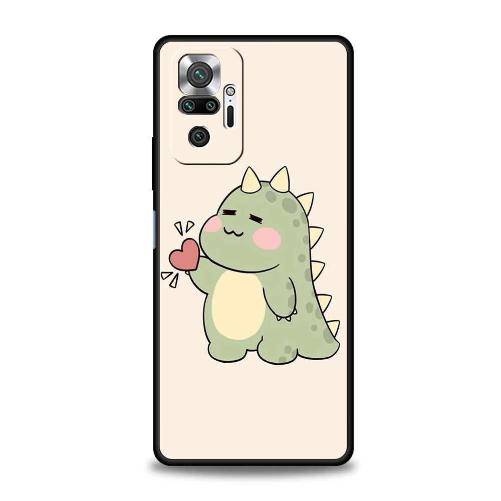 Lustige süße Cartoon-Dinosaurier-Telefonhülle für Redmi 14C 10C Note 14 13 12 10 11 7 8T K40 K50 Gaming Pro Plus 5G Soft Shell – Detail 8