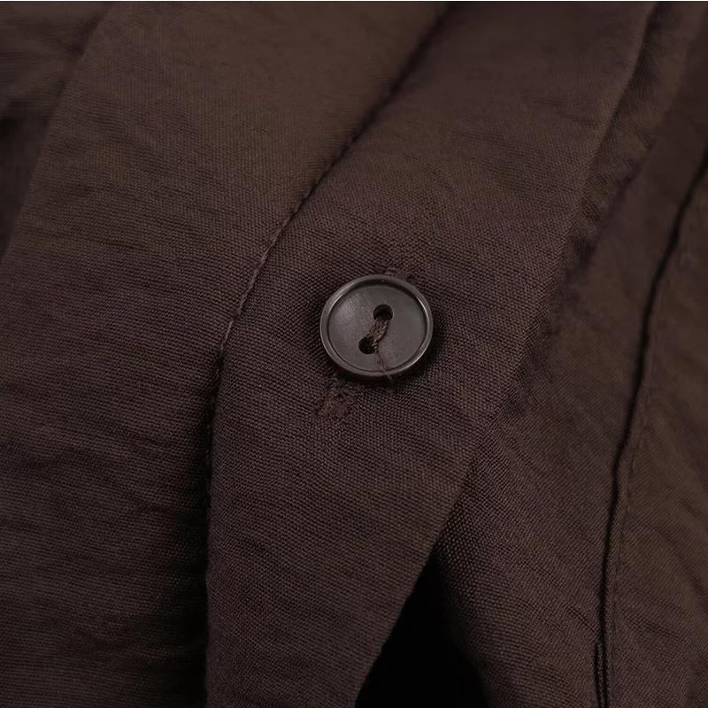 Fashion Decorative Edge Texture Shirts for Women 2025 New Long Sleeve Women's Casual Simple Style Woman Shirt And Blouse Tops