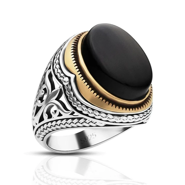 Jewelry Find Genuine Onyx Ring