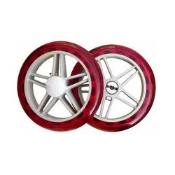 Durable Replacement Shopping Cart Wheels - Heavy-Duty Wear-Resistant Plastic Casters (Set of 2) (14cm-04)