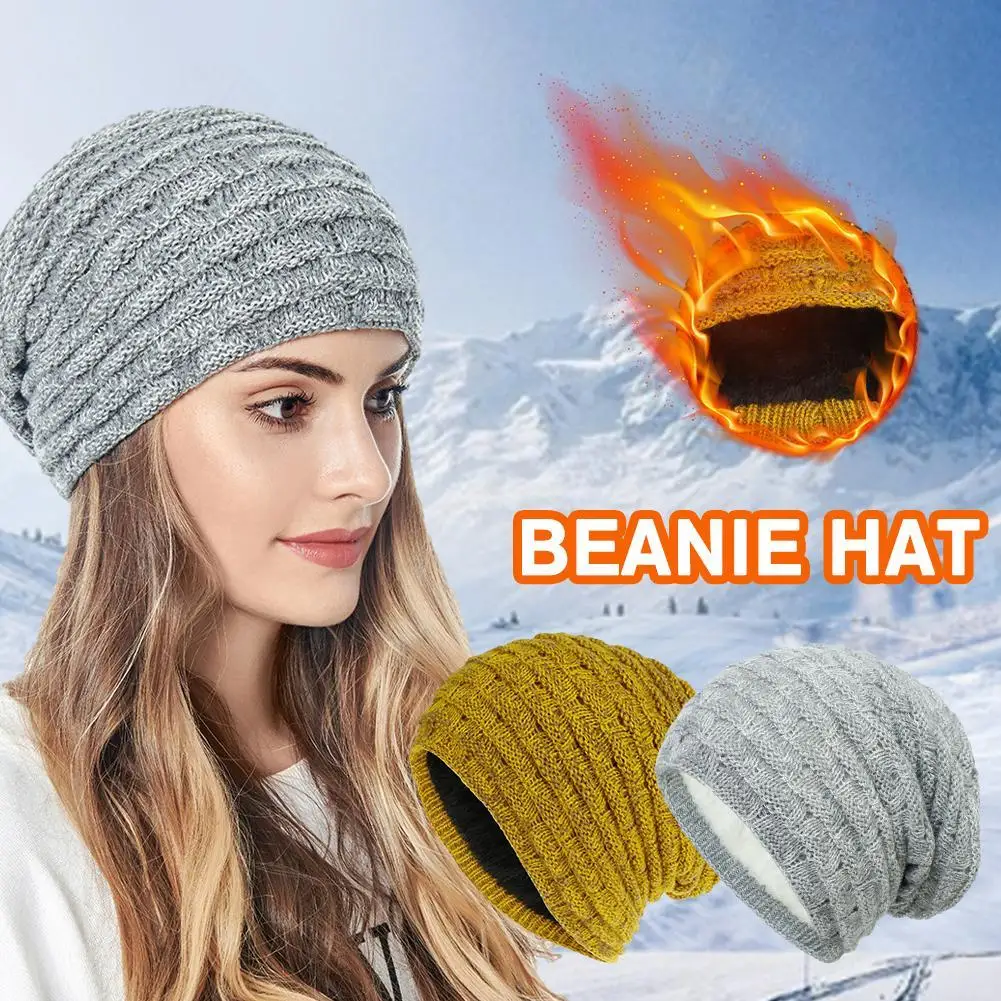 

Женская, мужская, осенне-зимняя, теплая шапка для взрослых, унисекс, уличная вязаная теплая шапка для защиты ушей